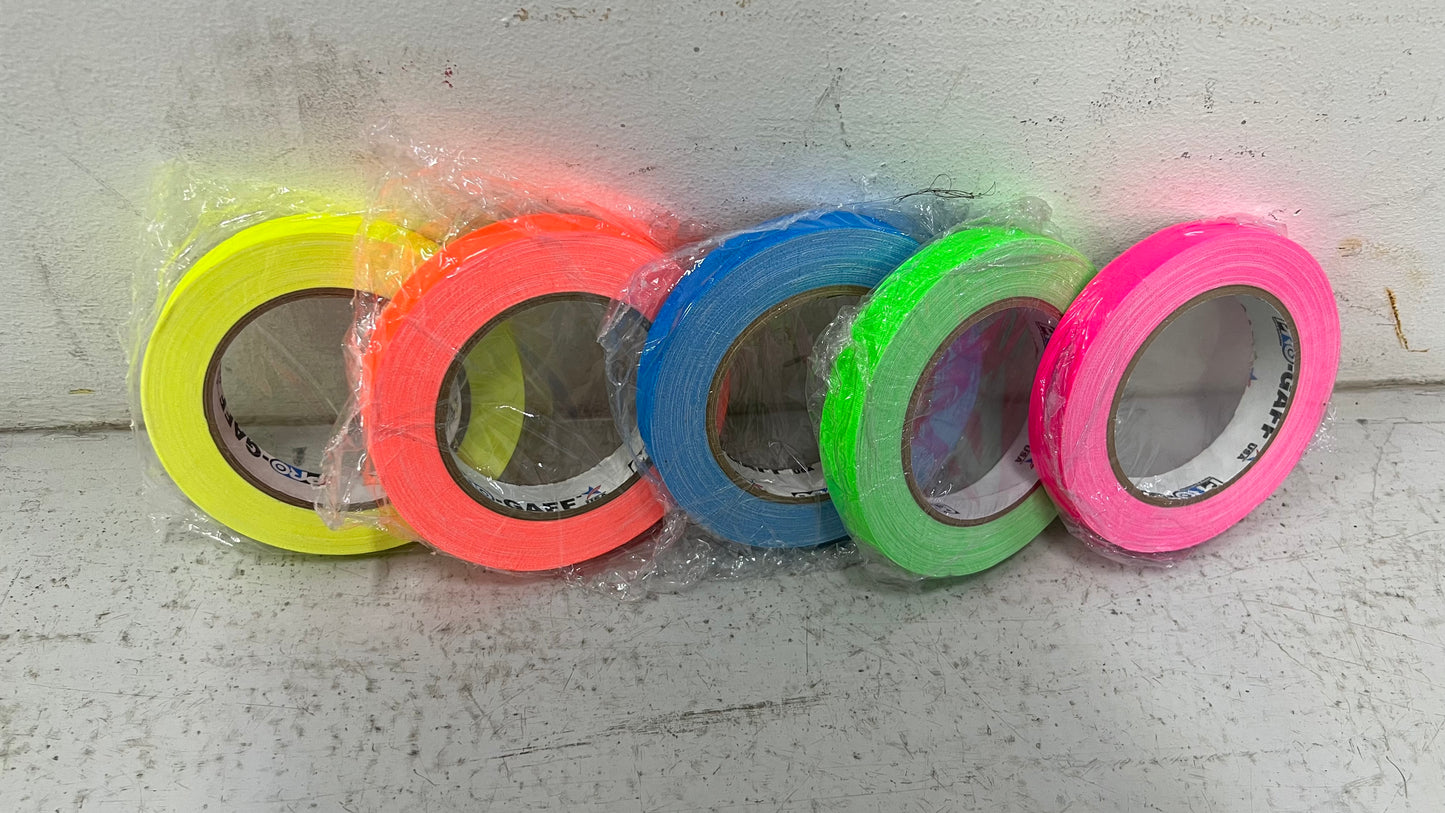 Protape 1" Fluorescent Bright Colours Tapes (Orange)