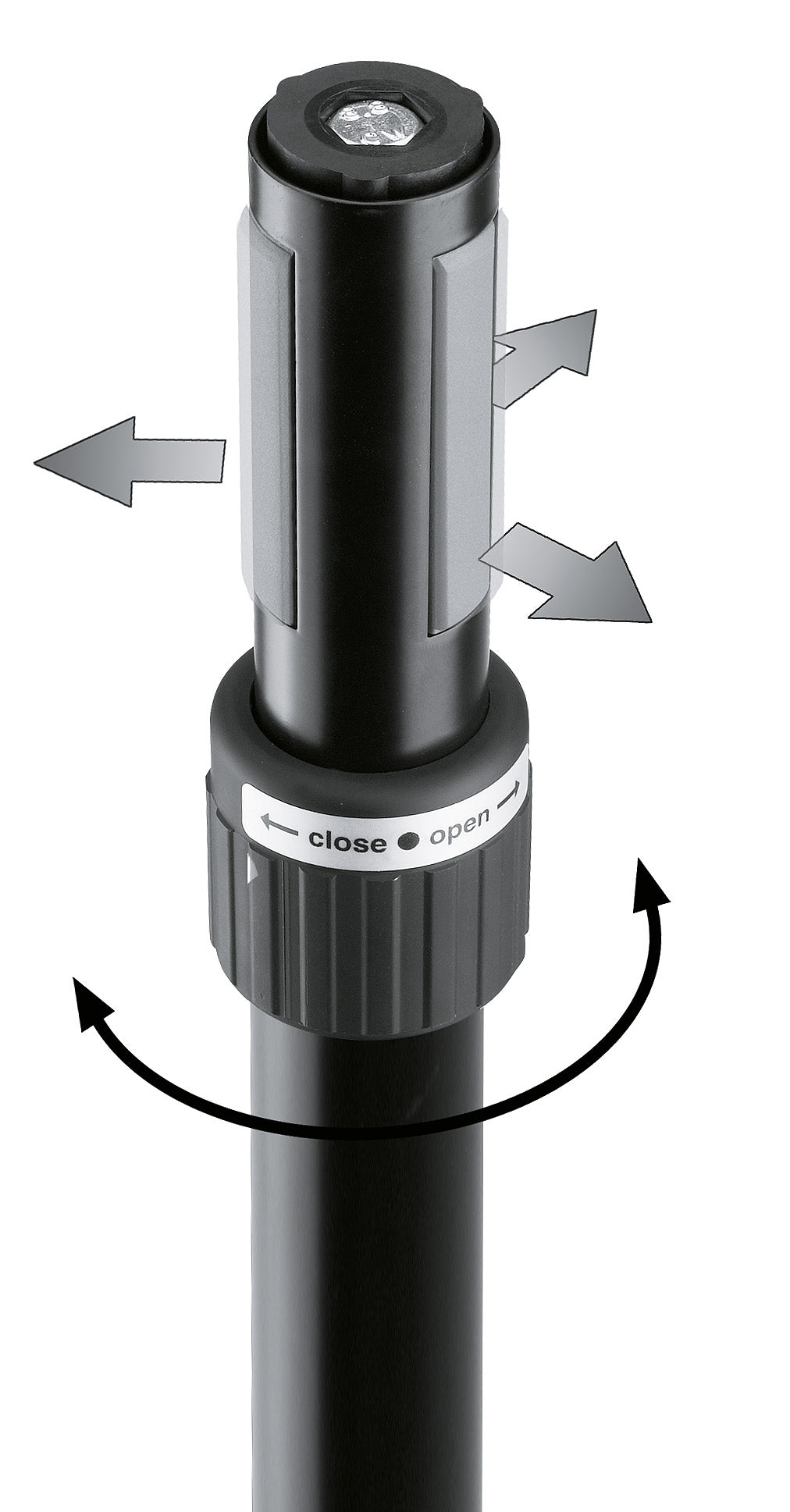 K&M Distance Rod w/M20 Threaded with Hand Crank for Subwoofer to Loudspeakers